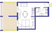 aparthotel ASHANTI: A2 Sud - planimetria 2 (esempio)